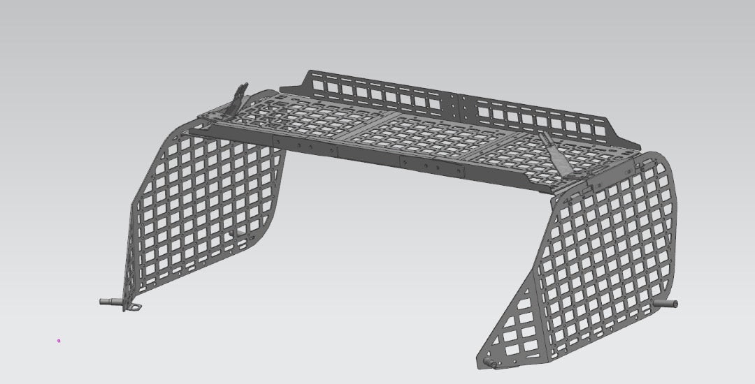 Rear window MOLLE panels with shelf for 2010–2024 Toyota 4Runner