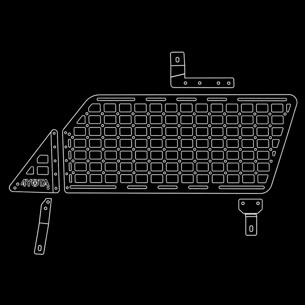 Rear Window MOLLE Panels for 2025+ Toyota 4Runner | 4YOTA