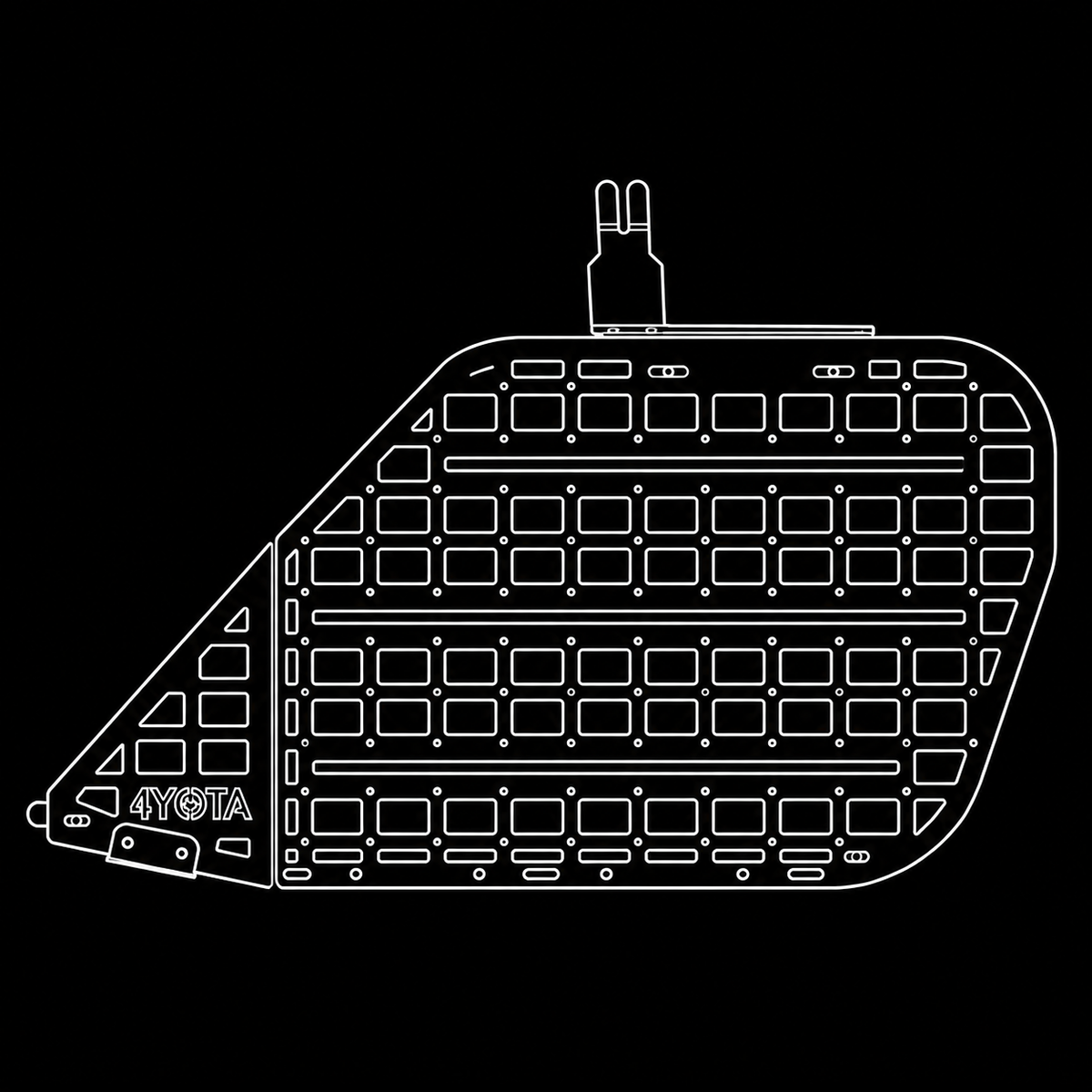 Rear window MOLLE panels for 2010–2024 Toyota 4Runner