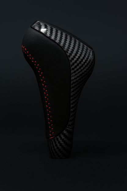 Carbon fibre-look shift knob with red stitching for 2010–2024 Toyota 4Runner