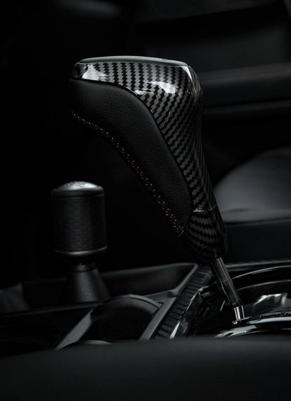 Carbon fibre-look shift knob for 2010–2024 Toyota 4Runner, alternate view