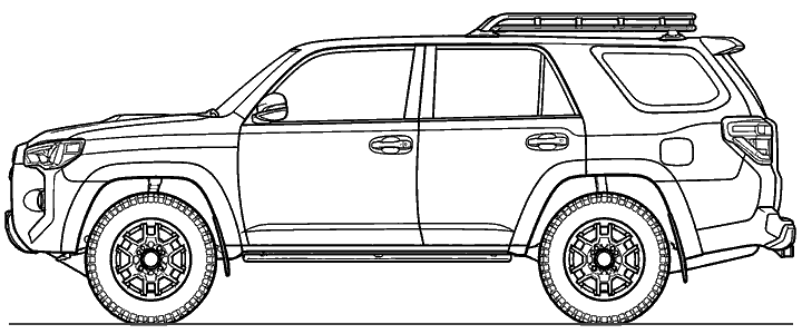 5th Gen Toyota 4Runner side profile